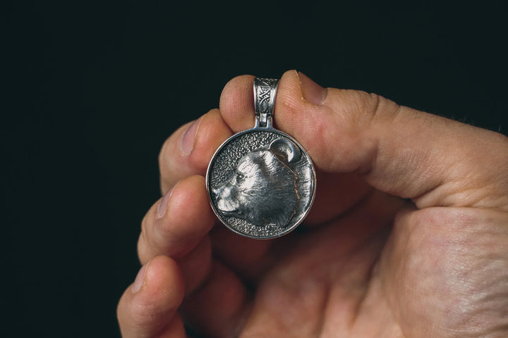 Grizzly Paw Silver Pendant