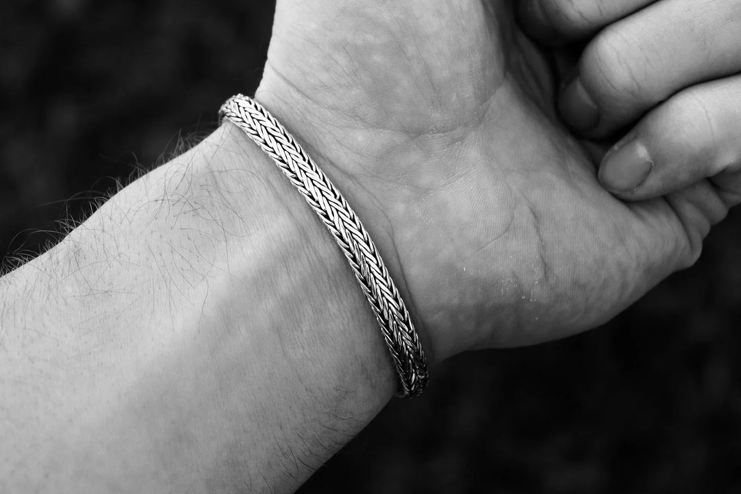 Foxtail link silver bracelet (6.5 mm)