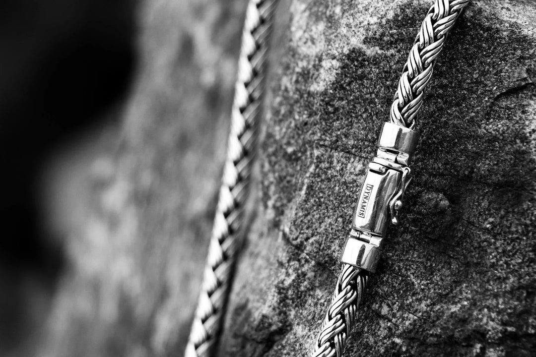 Heavy silver Bali necklace (7 mm)