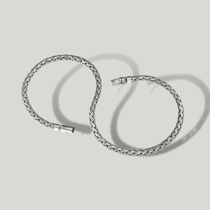 Heavy Silver Bali Necklace (8 MM)