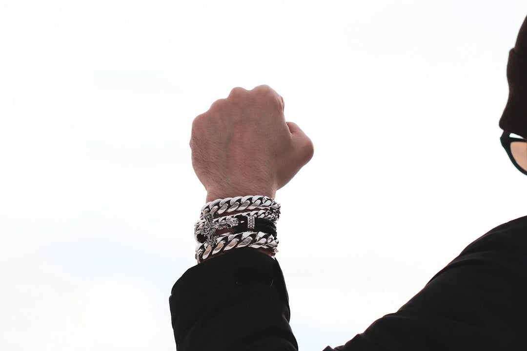 Silver Cuban bracelet (16 mm)