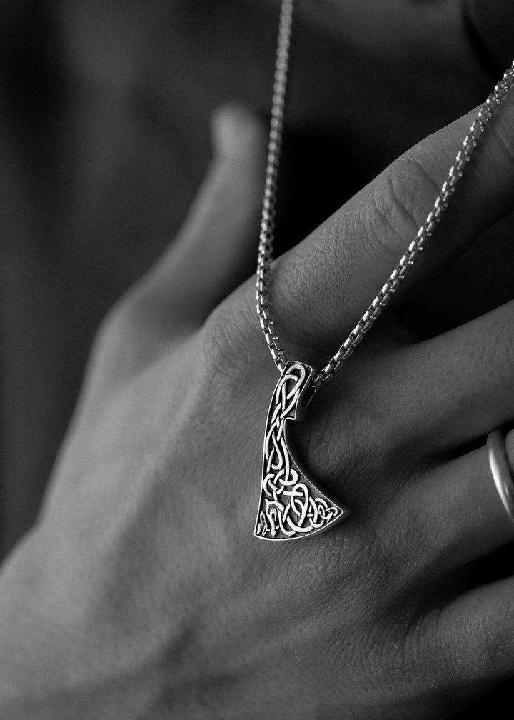 Silver Viking Axe Pendant