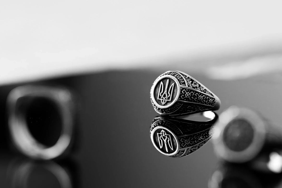 Glory to Ukraine Silver Ring
