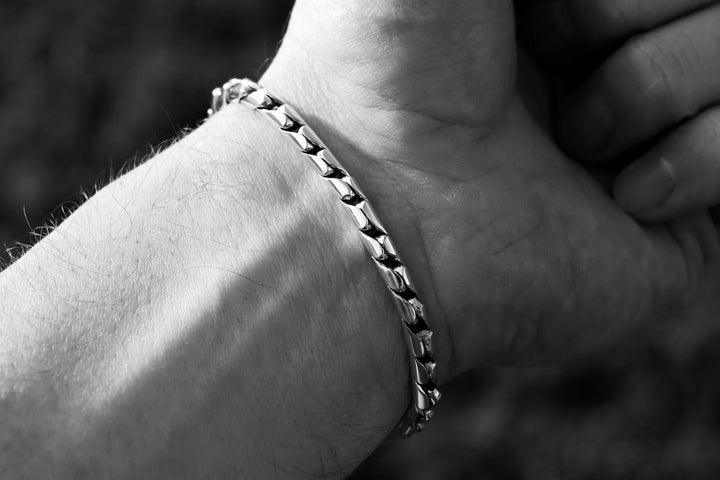 Cobra silver bracelet (4.5 mm)