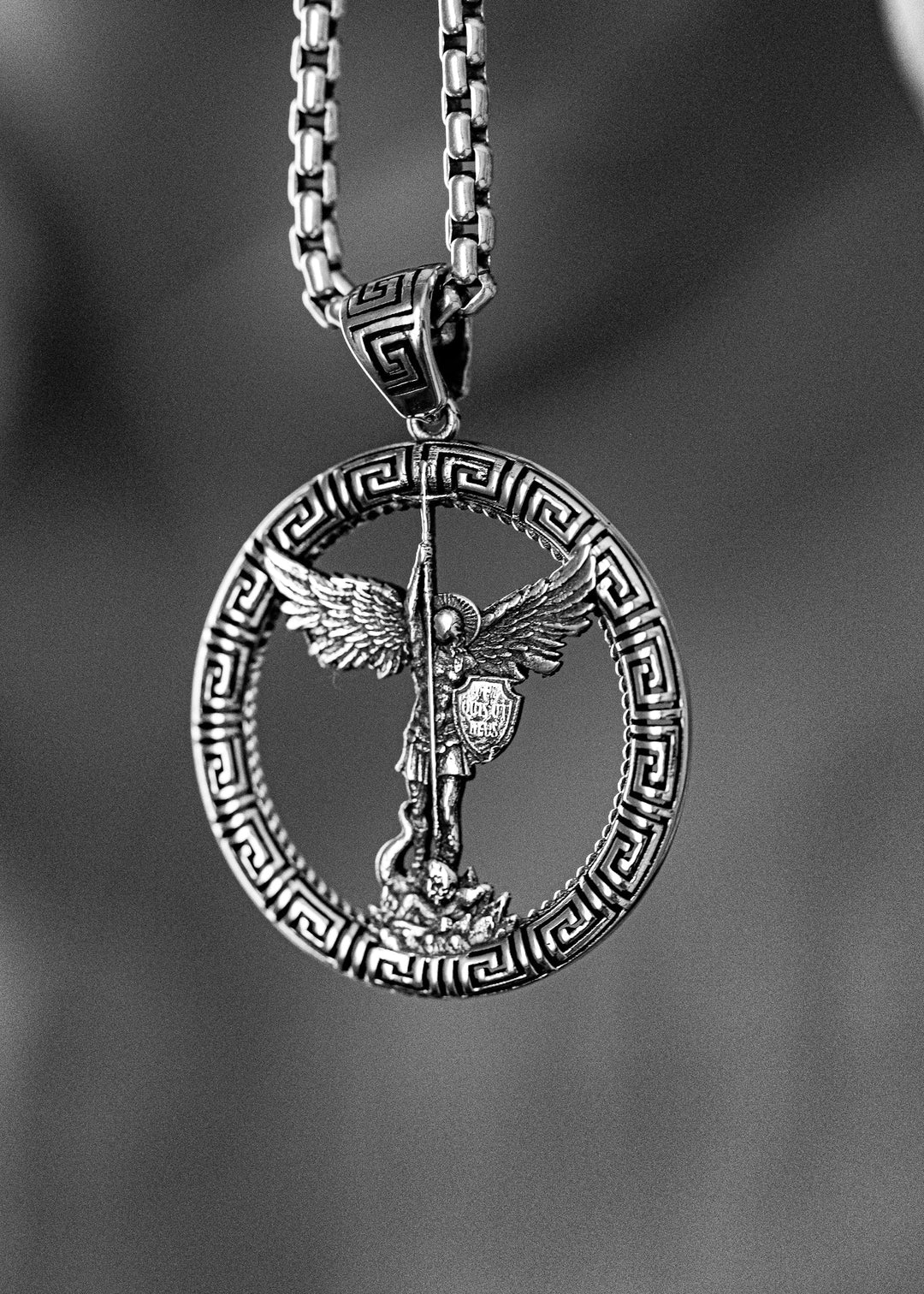 14k Yellow Gold St. Michael the Archangel Pendant