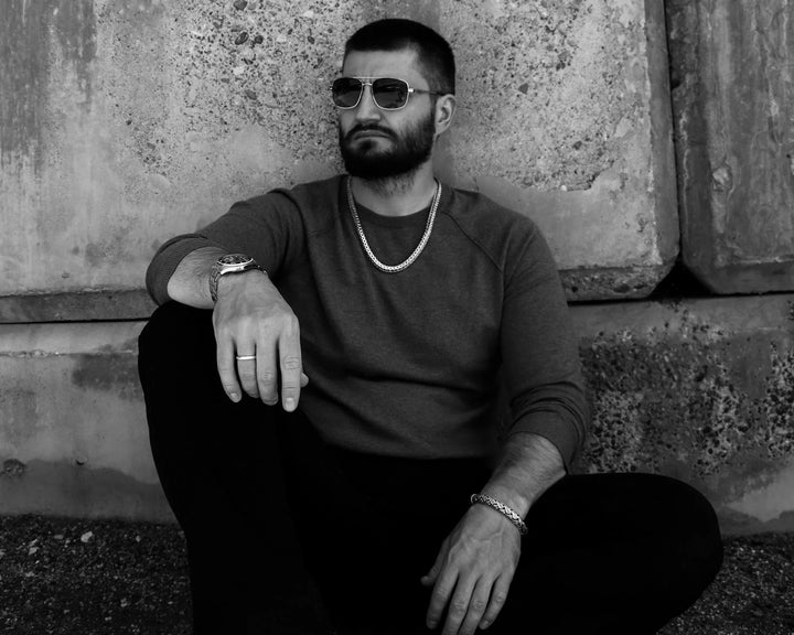 Heavy silver foxtail necklace (10 mm)