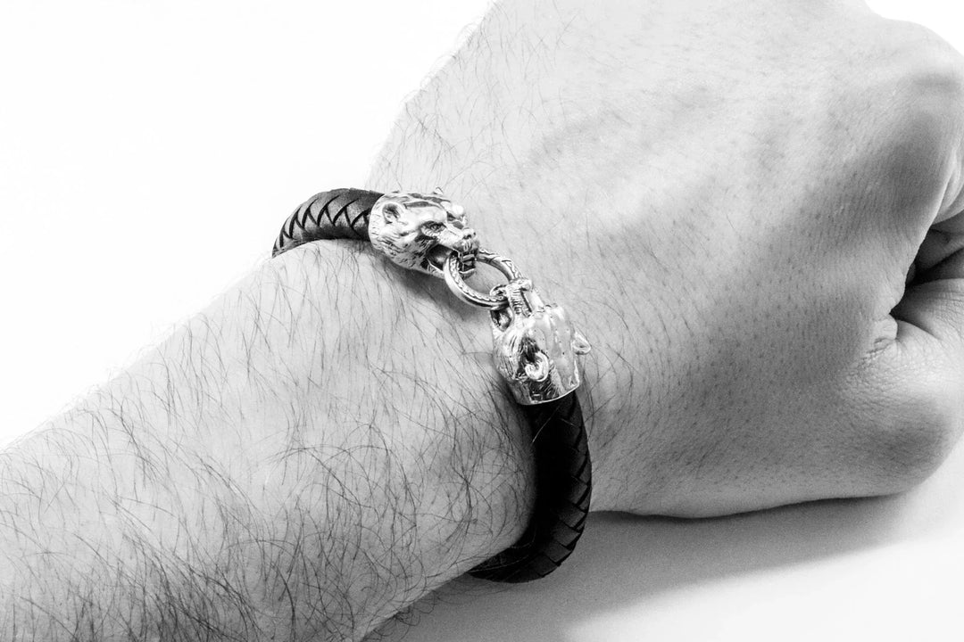 BEAR LEATHER BRACELET