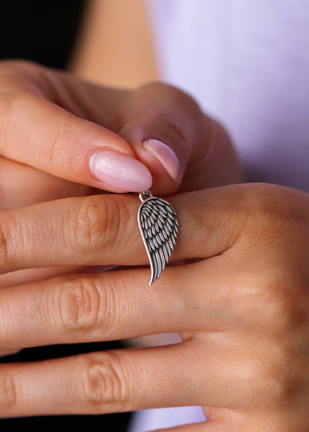 Silver Angel Wing Pendant