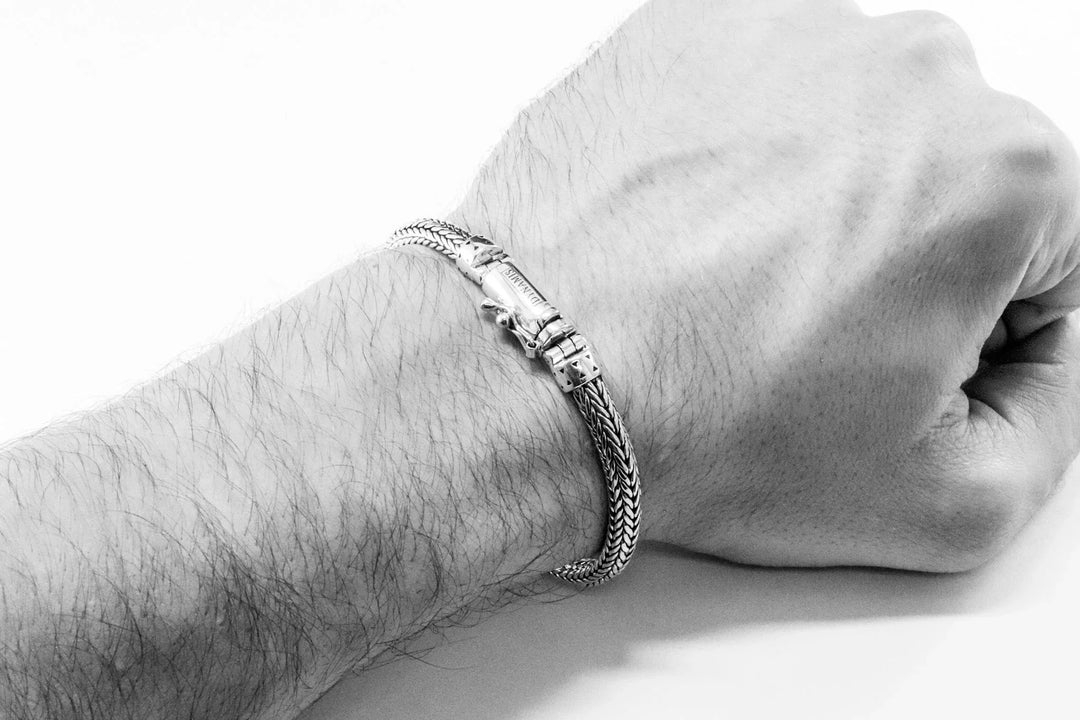 Foxtail link silver bracelet (6.5 mm)