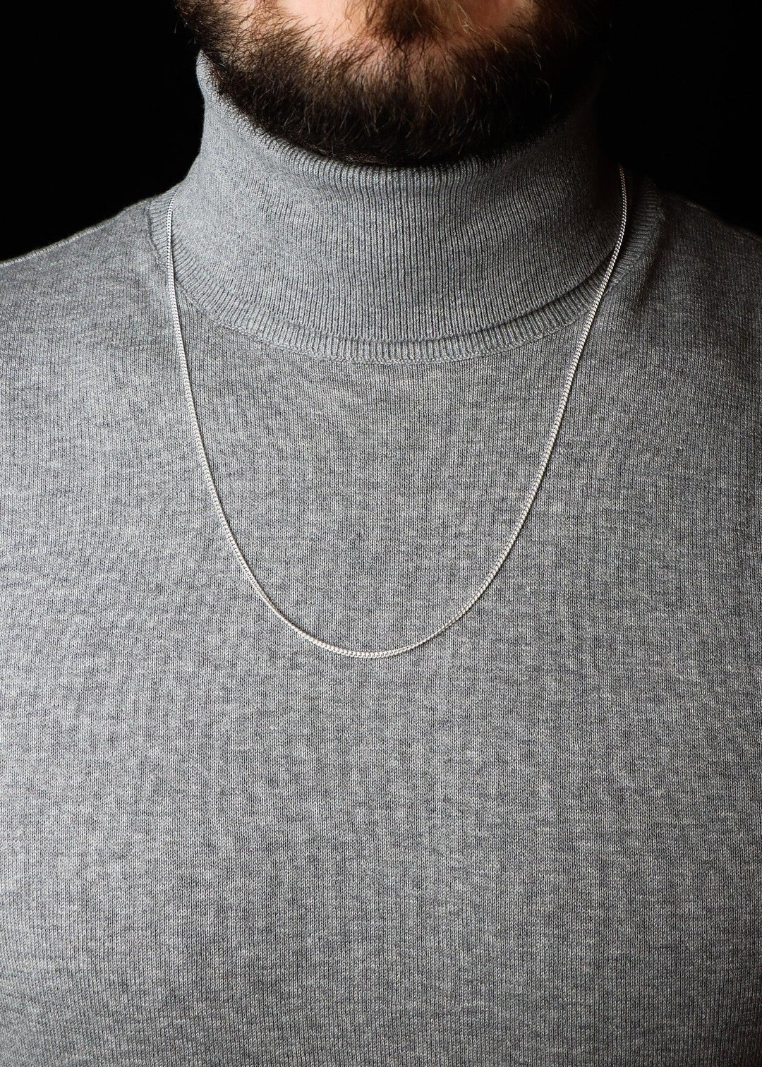 Curb Silver Chain (2.2 mm)