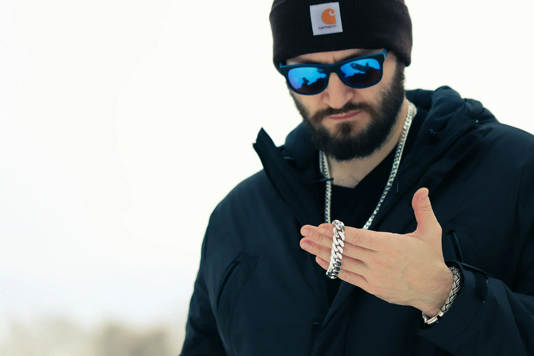 Silver Cuban bracelet (16 mm)