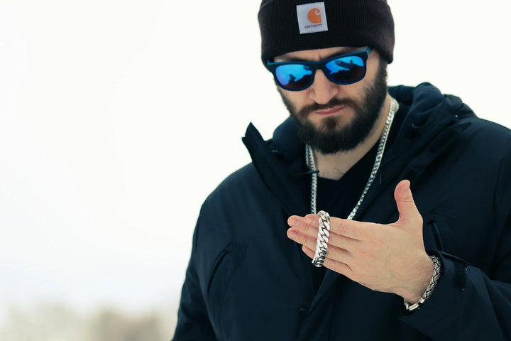 Silver Cuban bracelet (16 mm)