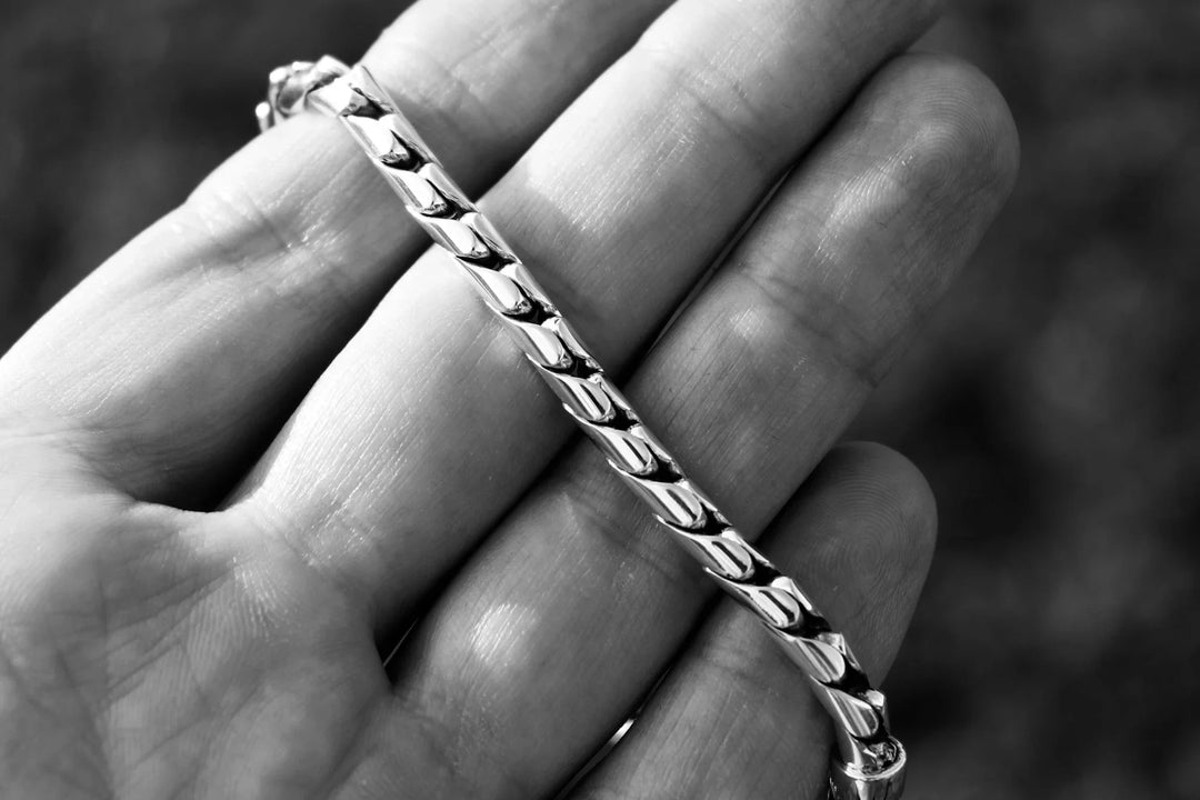Cobra silver bracelet (4.5 mm)