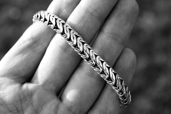 Persian silver bracelet (8 mm)