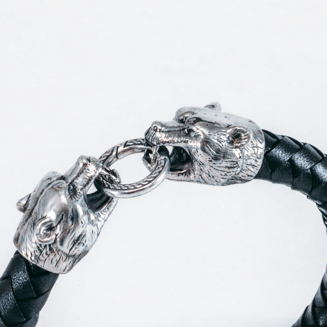 BEAR LEATHER BRACELET