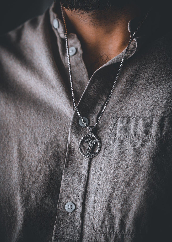 St. Michael the Archangel Silver Pendant