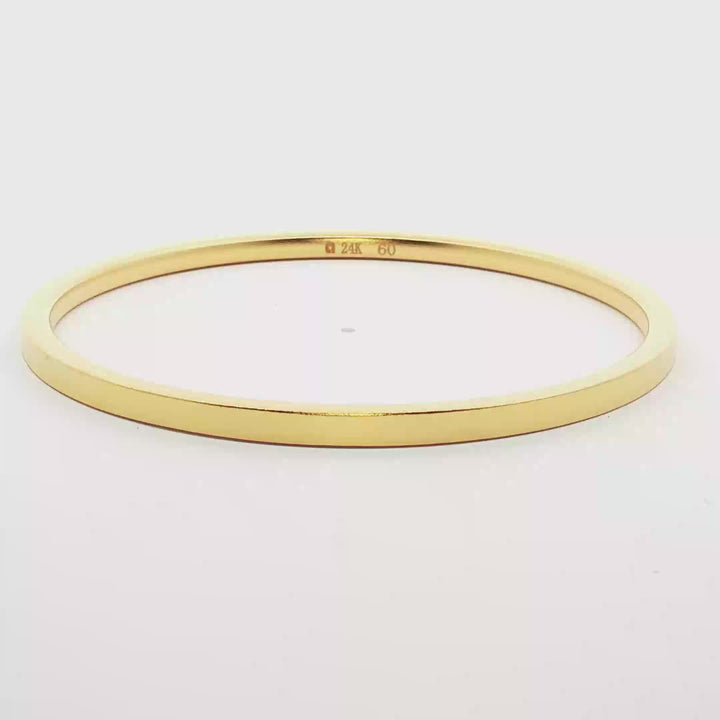 24k Gold Matte Polished Bracelet