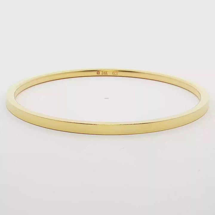 24k Gold Matte Polished Bracelet