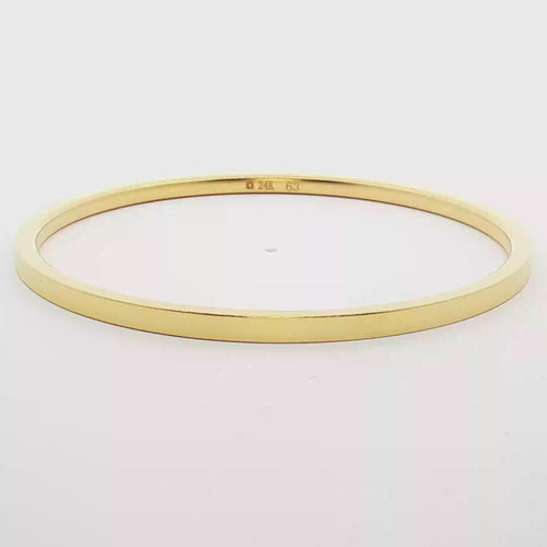 24k Gold Matte Polished Bracelet