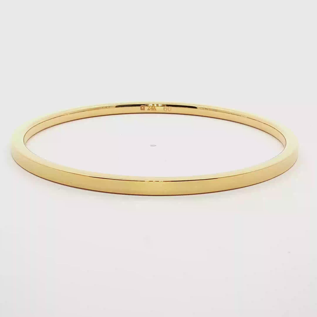 24k Gold Bracelet Shiny Polished