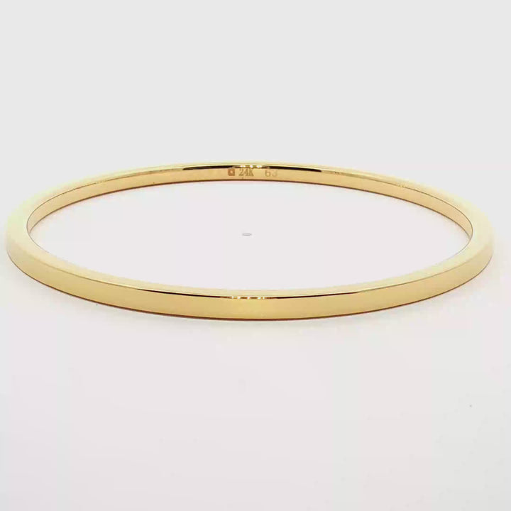 24k Gold Bracelet Shiny Polished