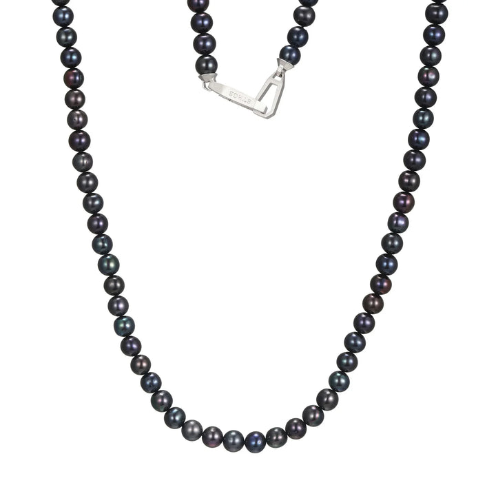 Basic Genuine Black Pearl Necklace