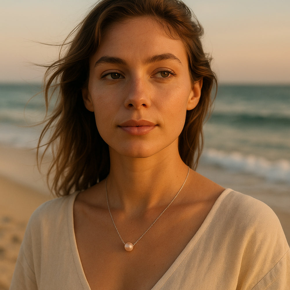 Freshwater Pink Pearl Necklace